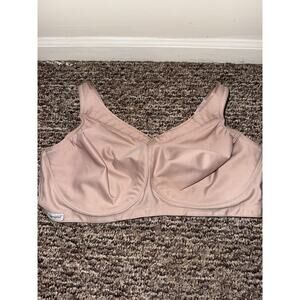 Glamorise Nude Wireless T-shirt Bra Unlined Women's Size 44DD